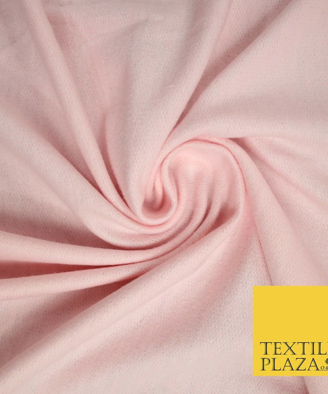 2 COLOURS- Luxury PLAIN Brushed Cotton Jersey Stretch Dress Fabric Knit Material
