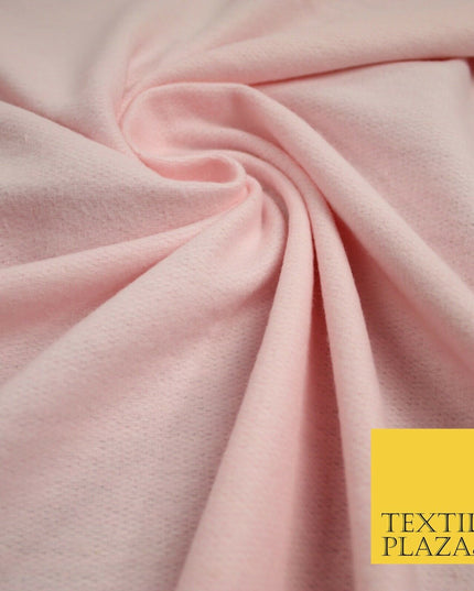 2 COLOURS- Luxury PLAIN Brushed Cotton Jersey Stretch Dress Fabric Knit Material
