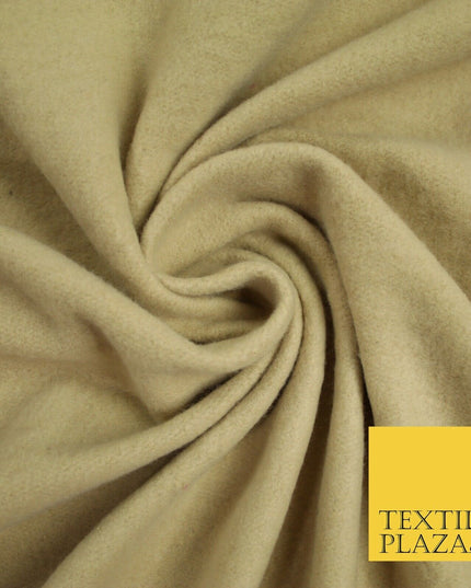 2 COLOURS- Luxury PLAIN Brushed Cotton Jersey Stretch Dress Fabric Knit Material
