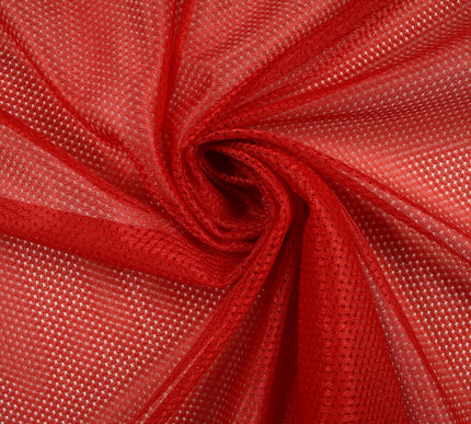 6 COLOURS - Airtex Fish Net Mesh Sports Stretch Polyester Material Lining Fabric