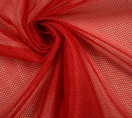 6 COLOURS - Airtex Fish Net Mesh Sports Stretch Polyester Material Lining Fabric