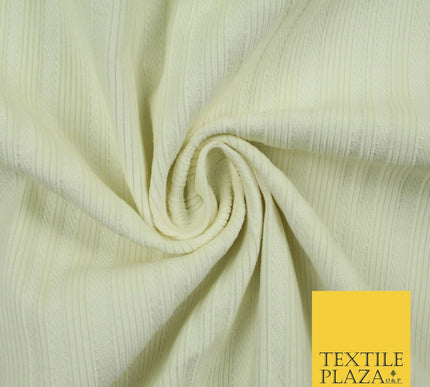 Cream Stretch Barcode Striped Cord Corduroy Fabric Upholstery Cushion Sofa 6442