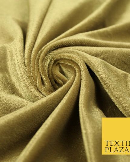 10 COLOURS - Soft Plain Velvet Velour Fabric Stretch Spandex Material - 65"