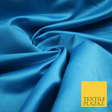 Premium Plain Smooth Matt Duchess Satin Fabric Material Bridal Wedding Dress 58"