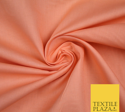 LUXURY SOFT 100% PURE COTTON SQUARE 60SQ PLAIN DYED FABRIC DRESS CRAFT MATERIAL