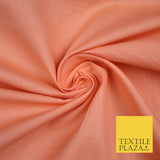 LUXURY SOFT 100% PURE COTTON SQUARE 60SQ PLAIN DYED FABRIC DRESS CRAFT MATERIAL