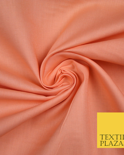 LUXURY SOFT 100% PURE COTTON SQUARE 60SQ PLAIN DYED FABRIC DRESS CRAFT MATERIAL