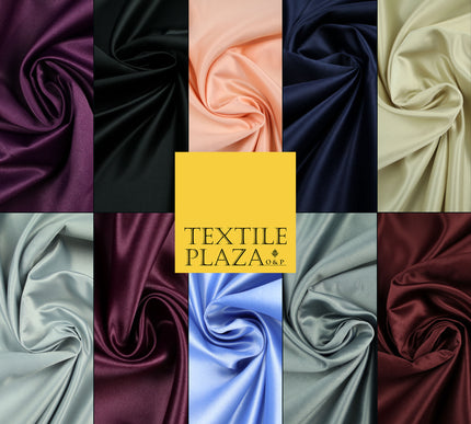 Plain Smooth Matt Dull Duchess Satin Dress Fabric Material Bridal Wedding 58"