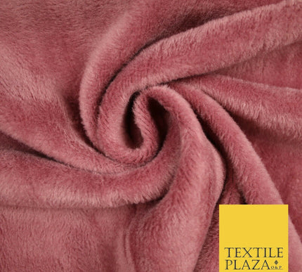 DUSTY PINK Super Soft Plain Double Face Alpine Fleece Fabric Winter 60" 6445