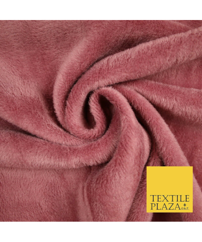 DUSTY PINK Super Soft Plain Double Face Alpine Fleece Fabric Winter 60" 6445