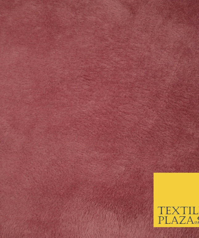DUSTY PINK Super Soft Plain Double Face Alpine Fleece Fabric Winter 60" 6445