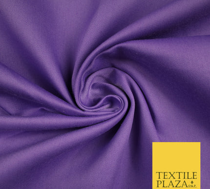 20 COLOURS - Premium Polycotton Drill Fabric Twill Uniform Workwear Dress Craft