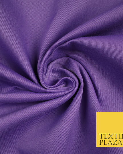 20 COLOURS - Premium Polycotton Drill Fabric Twill Uniform Workwear Dress Craft