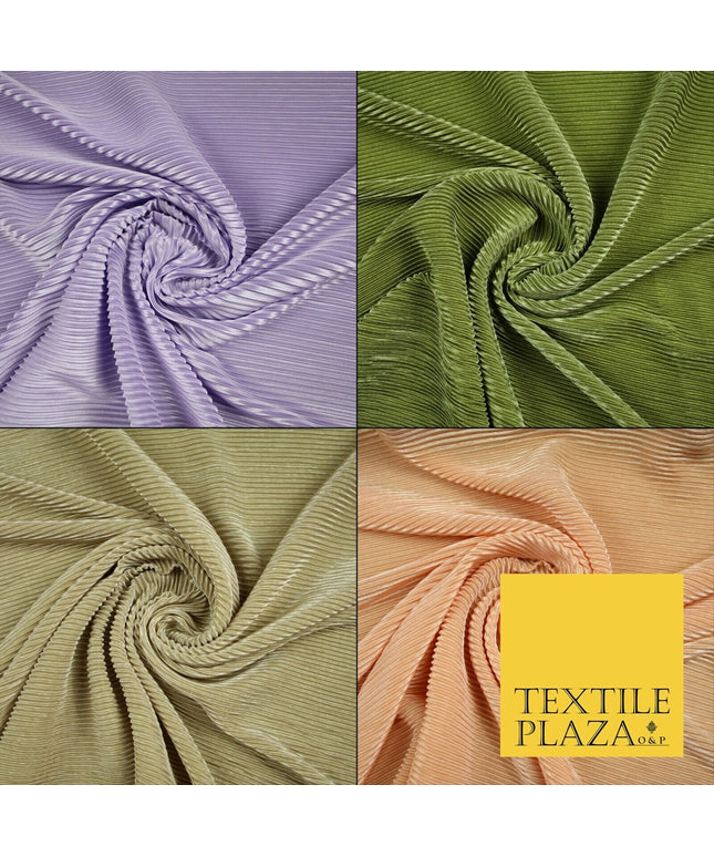 4 COLOURS Mini Micro Pleated Crushed Satin Stretch Fabric Dress Dance Skirt 58"