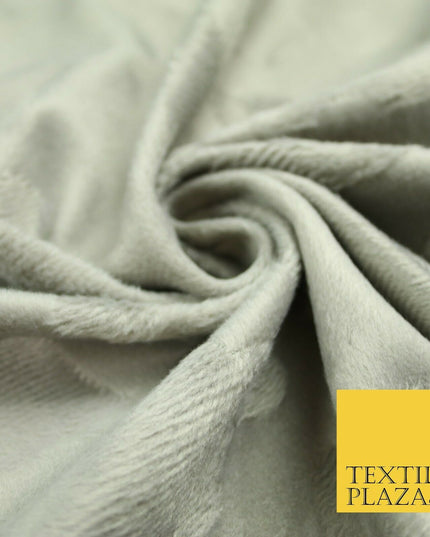 5 COLOURS - Premium Soft Pelted Velboa Short Pile Faux Fur Fabric Material 58"