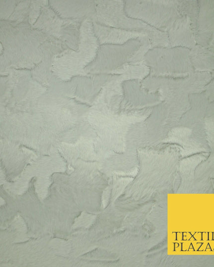 5 COLOURS - Premium Soft Pelted Velboa Short Pile Faux Fur Fabric Material 58"