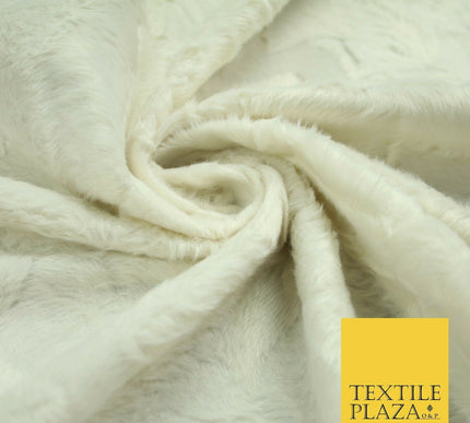 5 COLOURS - Premium Soft Pelted Velboa Short Pile Faux Fur Fabric Material 58"