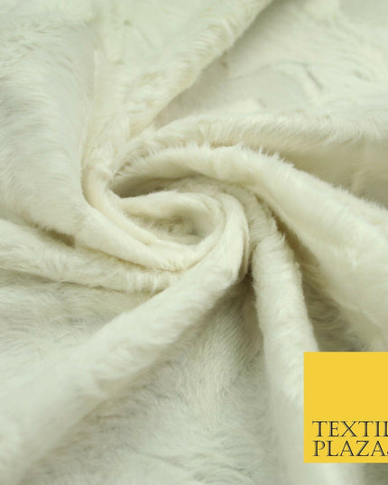 5 COLOURS - Premium Soft Pelted Velboa Short Pile Faux Fur Fabric Material 58"