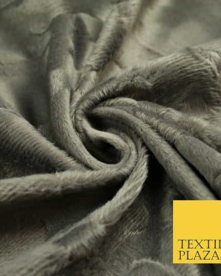 5 COLOURS - Premium Soft Pelted Velboa Short Pile Faux Fur Fabric Material 58"