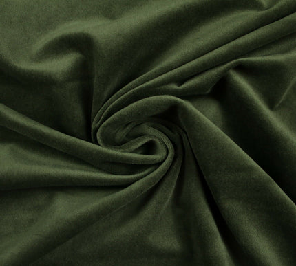 12 COLOURS -100% COTTON VELVET Stretch Plain Fabric Material Dress Craft 58"