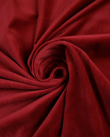 12 COLOURS -100% COTTON VELVET Stretch Plain Fabric Material Dress Craft 58"