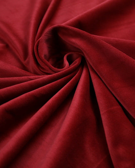 12 COLOURS -100% COTTON VELVET Stretch Plain Fabric Material Dress Craft 58"
