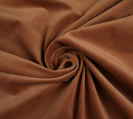 12 COLOURS -100% COTTON VELVET Stretch Plain Fabric Material Dress Craft 58"
