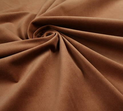 12 COLOURS -100% COTTON VELVET Stretch Plain Fabric Material Dress Craft 58"