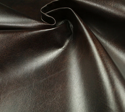 5 DESIGNS - Soft Faux Distressed Aged Leather Fabric Felt Backed Upholstery 56"