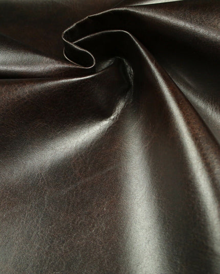 5 DESIGNS - Soft Faux Distressed Aged Leather Fabric Felt Backed Upholstery 56"
