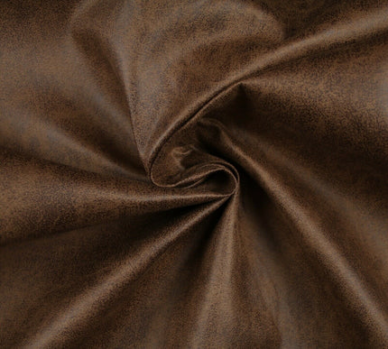 5 DESIGNS - Soft Faux Distressed Aged Leather Fabric Felt Backed Upholstery 56"
