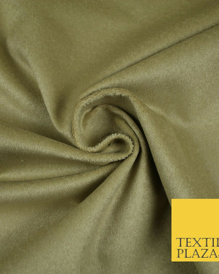 GOLD Canvas Backed 100% COTTON VELVET Fabric Heavy Non Stretch Material 56" 6544