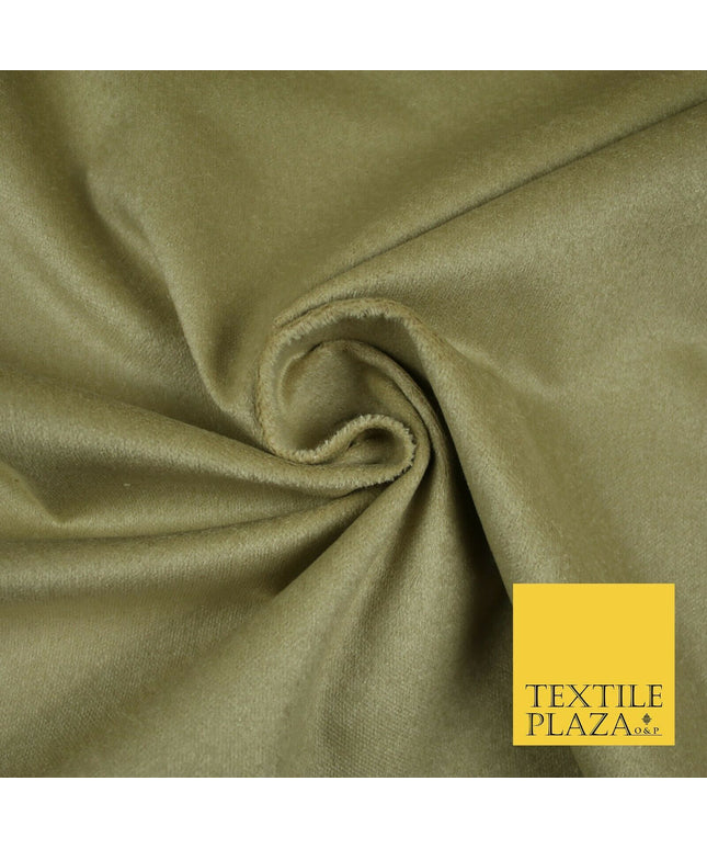 GOLD Canvas Backed 100% COTTON VELVET Fabric Heavy Non Stretch Material 56" 6544