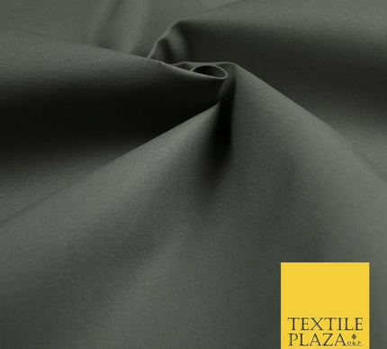 GREY Premium Plain Smooth Fine Cotton Canvas Dress Sewing Craft 54" 6546
