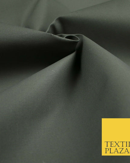 GREY Premium Plain Smooth Fine Cotton Canvas Dress Sewing Craft 54" 6546