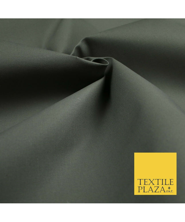 GREY Premium Plain Smooth Fine Cotton Canvas Dress Sewing Craft 54" 6546