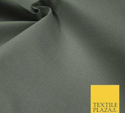 GREY Premium Plain Smooth Fine Cotton Canvas Dress Sewing Craft 54" 6546
