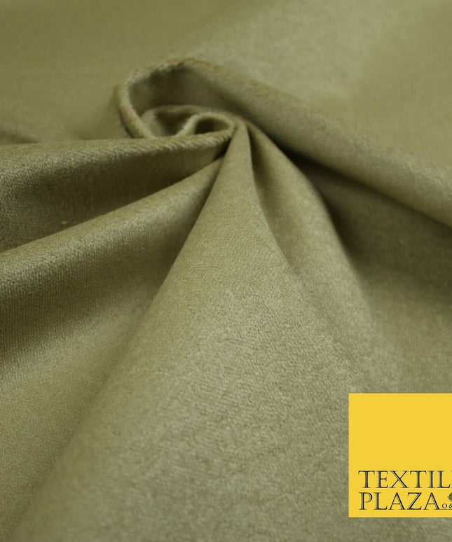 GOLD Canvas Backed 100% COTTON VELVET Fabric Heavy Non Stretch Material 56" 6544