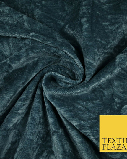 Duck Egg Crushed Chenille Cotton Velvet Fabric Upholstery Material 56" Wide 6545