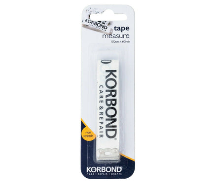 KORBOND 150cm/60" White Tape Measure Fiberglass Tailoring Dressmaking 110140