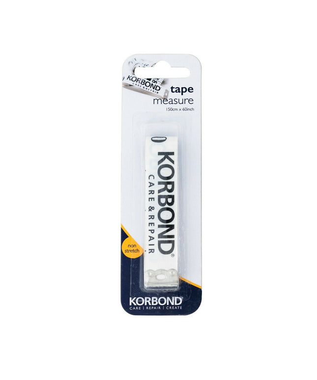 KORBOND 150cm/60" White Tape Measure Fiberglass Tailoring Dressmaking 110140