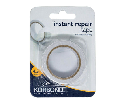 KORBOND Instant Repair Tape 4.5m - Bonds Fabric Instantly Turning Up Hems 110035