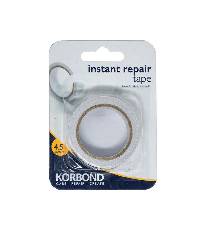 KORBOND Instant Repair Tape 4.5m - Bonds Fabric Instantly Turning Up Hems 110035