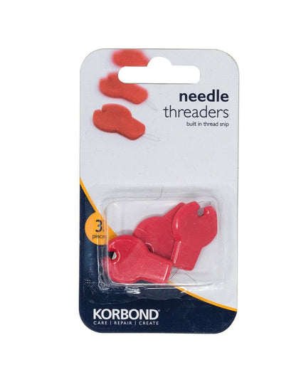 KORBOND 3 Pack Needle Threaders with Thread Snip Cutter Sewing Craft 110154