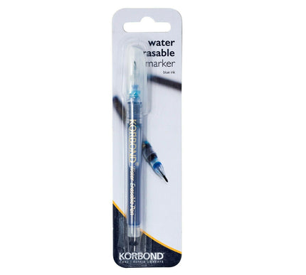 KORBOND Water Erasable Marker Pen - Blue Ink - Mess Free Fabric Marking 110149