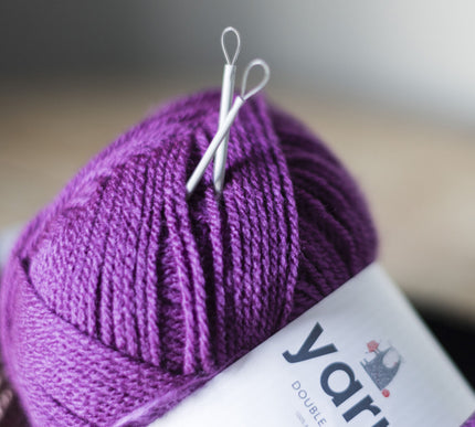 KORBOND 2 Pack Aluminium 7cm & 8cm Yarn Needles Sewing Art Craft Knitting 110228