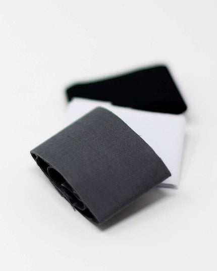KORBOND 3.8cm x 50cm 3 Pack Black, White & Grey Iron On Mender Tape Patch 110084