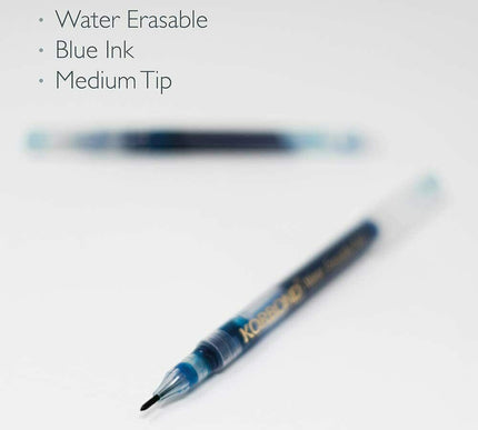 KORBOND Water Erasable Marker Pen - Blue Ink - Mess Free Fabric Marking 110149
