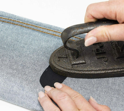 KORBOND 3.8cm x 50cm 3 Pack Black, White & Grey Iron On Mender Tape Patch 110084