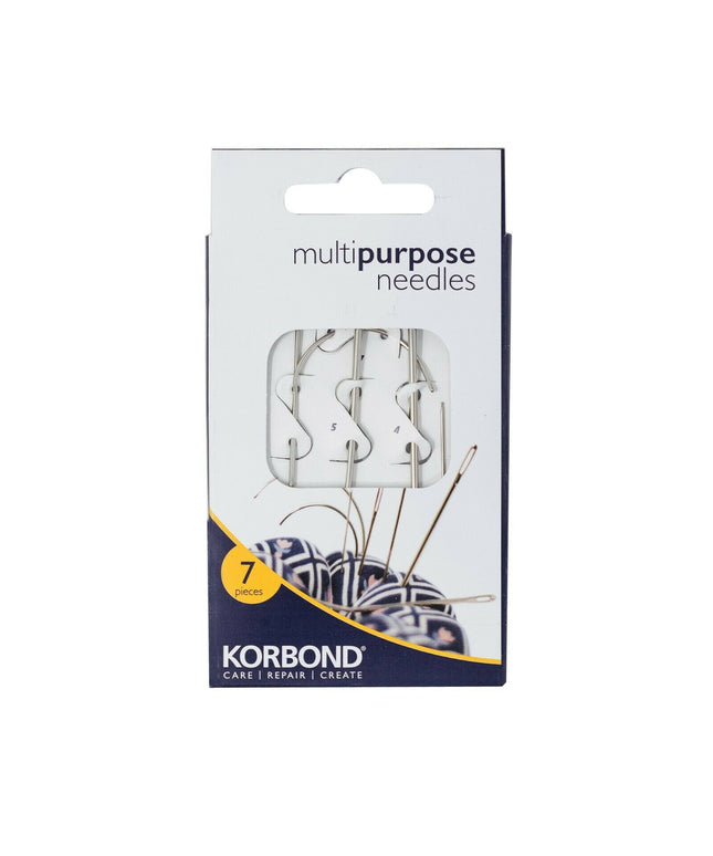 KORBOND 7 Piece Multi-Purpose Needles Canvas Carpet Leather Upholstery 110230